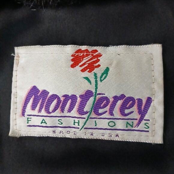 Monterey Fashions Vintage 80s Faux Fur Coat 20W Plush Mob Wife Brown USA Made - Picture 11 of 13